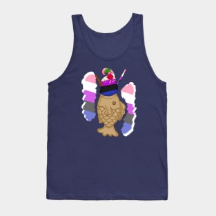 Pride Taiyaki design, 2nd wave (genderfluid) Tank Top